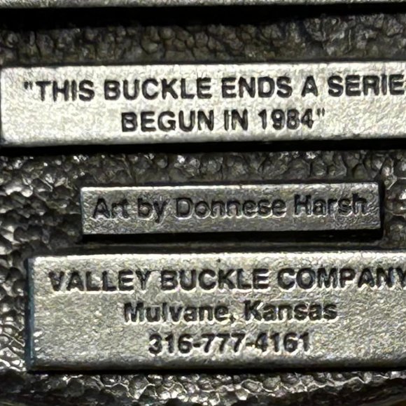 Vintage Belt Buckle 1996 Limited Edition Railroad Cassoday - Picture 4 of 8